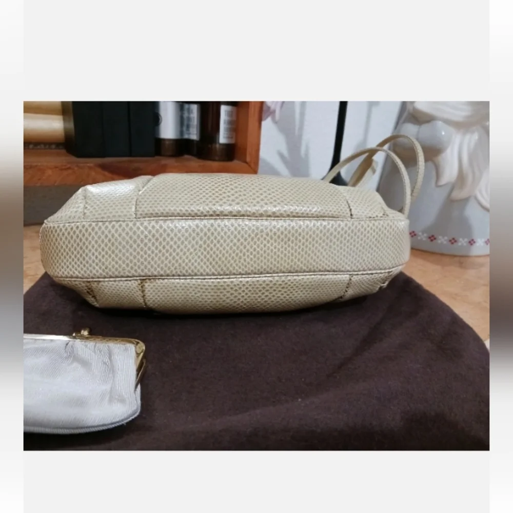 Judith Leiber Vintage    Snakeskin, reptile leather clutch, crossbody
